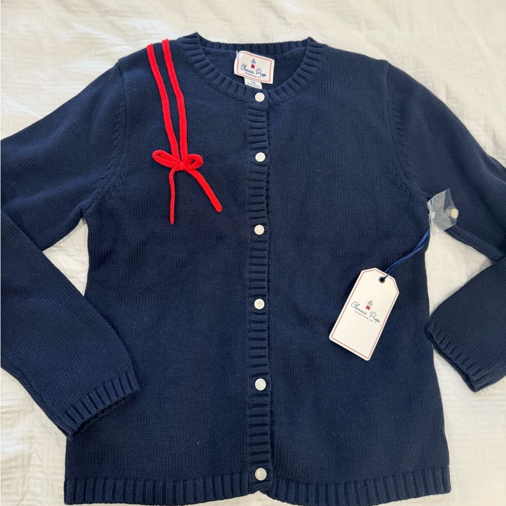 Classic Preppy CPC girls ice skating cardigan